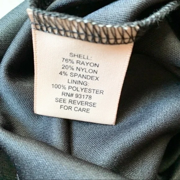 NWT Philosophy Scalloped Layered Black Shift Dress LBD Classic Capsule Luxury - Picture 12 of 15